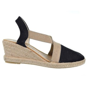 20190 Mediterranea Alpargata 20190 MEDITERRÁNEA. Sandalia Alpargata textil con elásticos laterales y plantilla acolchada. Piso c 2