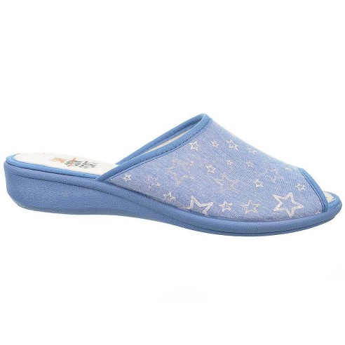 20278 Cmconfort Zapatilla Casa 20278 CMCONFORT. Zapatilla textil destalonada con puntera abierta, plantilla textil acolchada. Pi