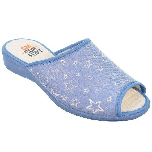 20278 Cmconfort Zapatilla Casa 20278 CMCONFORT. Zapatilla textil destalonada con puntera abierta, plantilla textil acolchada. Pi