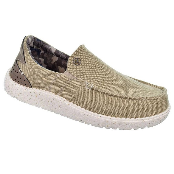 Minesota Yumas Nautico MINESOTA YUMAS NAUTICO. Zapato fabricado en lona transpirable con elásticos en ambos lado. Piso de EVA te