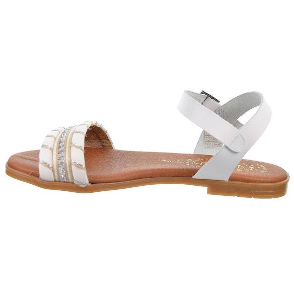 2472 Duendy Sandalia 2472 DUENDY SANDALIA. En piel con pala combinada en fantasía . Plantilla de piel acolchada muy confortable 