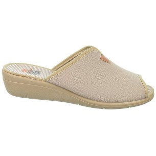 10197 Cmconfort Zapatilla 10197 CMCONFORT. Zapatilla textil destalonada con puntera abierta, plantilla textil acolchada para un 