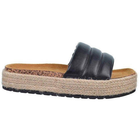 22058 Isteria Zueco 22058 ISTERIA Sandalia tipo ZUECO en material sintético acolchado, con planta de bio, piso plataforma forrad