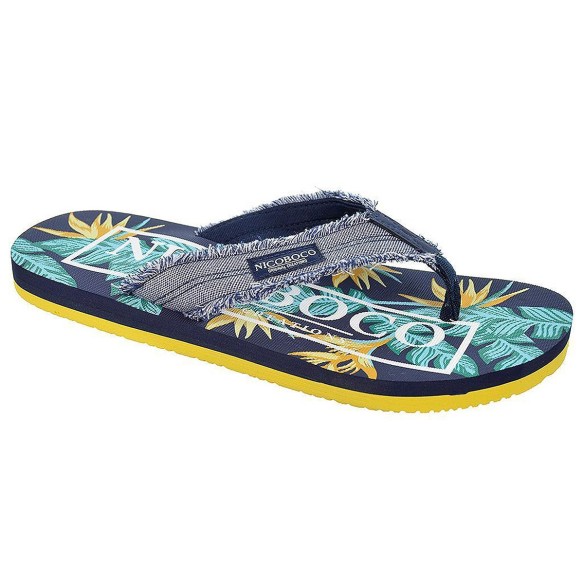 Prince  Nicoboco Esclava Playa Chancla Esclava playa en textil y piso de eva termoconformada estampada muy confortable. Ideal pa