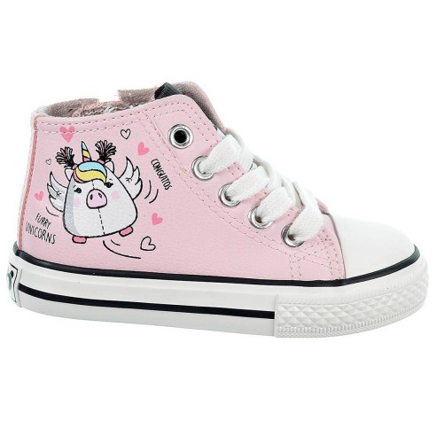 14162 Osito Zapatilla Bota Zapatilla Bota Sintético, cierre en cordones y cremallera interior. Plantilla textil acolchada y suel