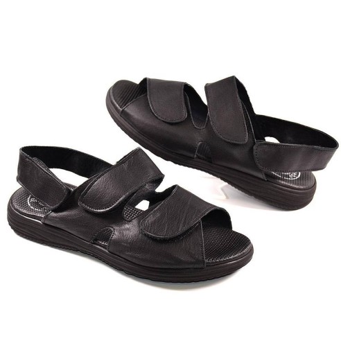 926 Duendy Sandalia Sandalia piel y forro piel. Cierre con doble velcro en pala y correa trasera con velcro. Plantilla acolchada