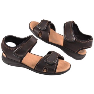 11 Duendy Sandalia Sandalia piel nobuck, forro textil acolchado. Cierre con doble velcro. Plantilla piel confort y piso de poliu 2