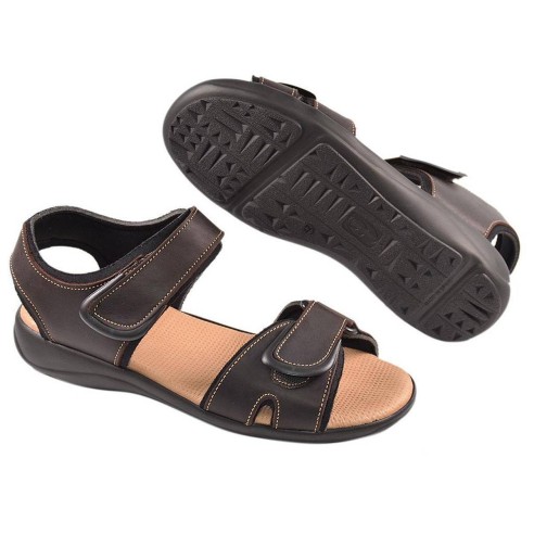 11 Duendy Sandalia Sandalia piel nobuck, forro textil acolchado. Cierre con doble velcro. Plantilla piel confort y piso de poliu