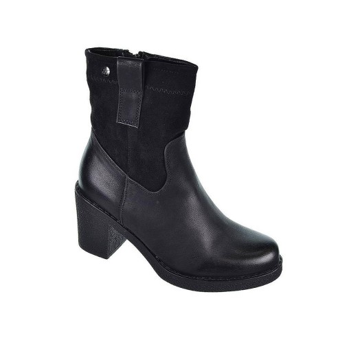 22231 Isteria Botín Botín en antelina y sintético. Forro en textil acolchado y cierre con cremallera interior. Piso de goma anti