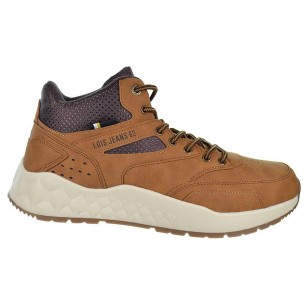 64209 Lois Botín Botín sintético y collarín acolchado en textil, cierre en cordones. Forro y plantilla textil acolchado. Suela d