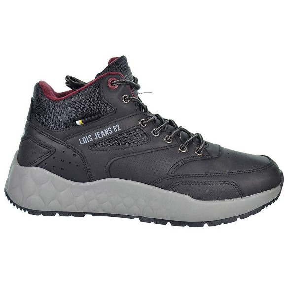 64209 Lois Botín Botín sintético y collarín acolchado en textil, cierre en cordones. Forro y plantilla textil acolchado. Suela d