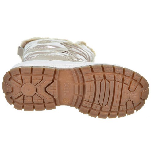 150191 Xti Kids Bota Bota en textil y sintético, forrado en pelo sintético y cierre en cordones ajustables. Piso de goma antides