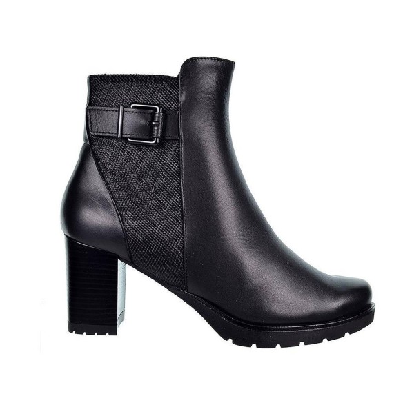 Leury11 Desireé Botín Botín de piel con forro textil Dry Adsorber, plantilla acolchada. Cierre con cremallera lateral. Suela ant