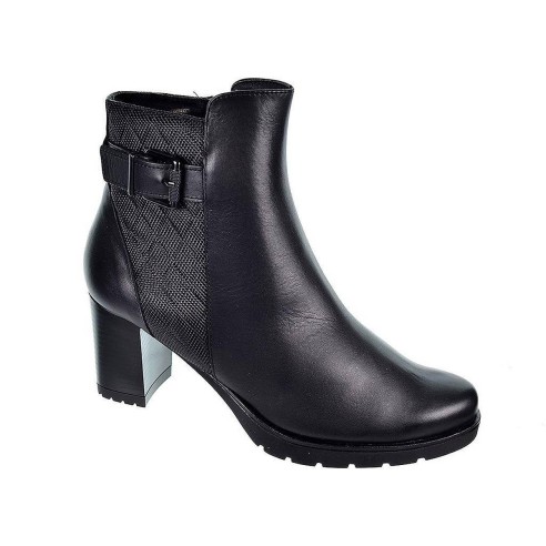 Leury11 Desireé Botín Botín de piel con forro textil Dry Adsorber, plantilla acolchada. Cierre con cremallera lateral. Suela ant