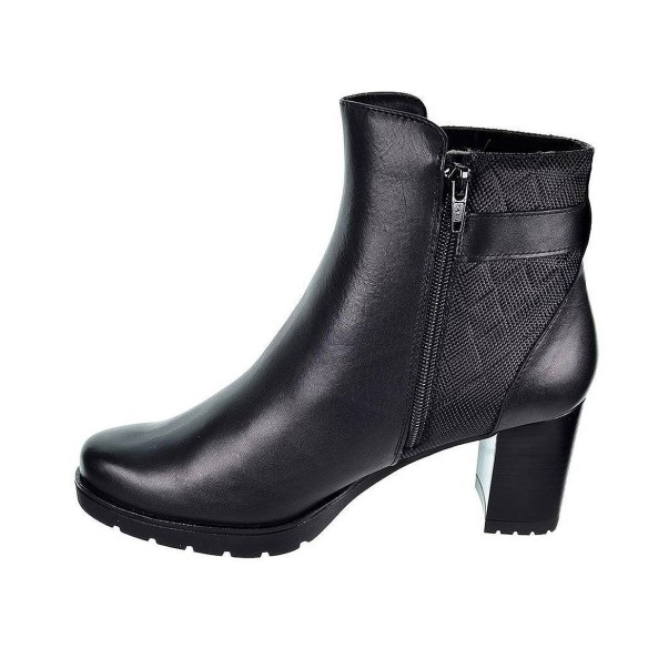 Leury11 Desireé Botín Botín de piel con forro textil Dry Adsorber, plantilla acolchada. Cierre con cremallera lateral. Suela ant