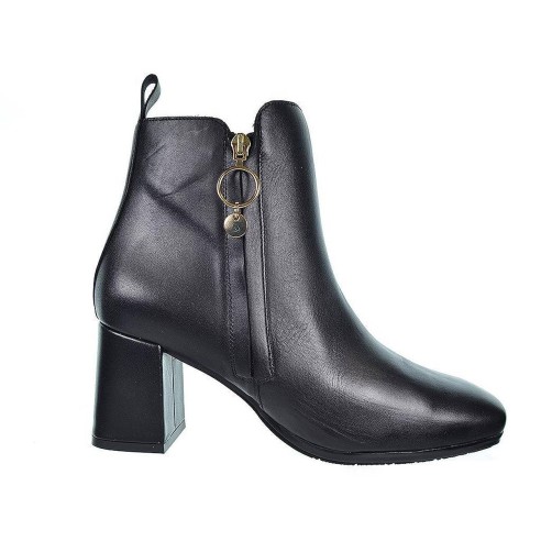 Dami4 Desireé Botín piel Botín de piel. Forro en textil y cierre con cremallera exterior. Tacón ancho de altura 6cm. y piso de g