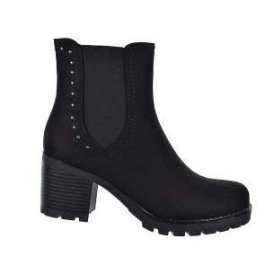 22519 Amarpies Botín Botín en antelina y elástico en ambos lados. Forrado acolchado y plantilla extraíble. Suela antideslizante 