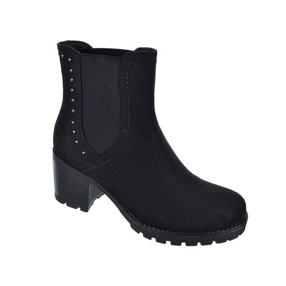 22519 Amarpies Botín Botín en antelina y elástico en ambos lados. Forrado acolchado y plantilla extraíble. Suela antideslizante 