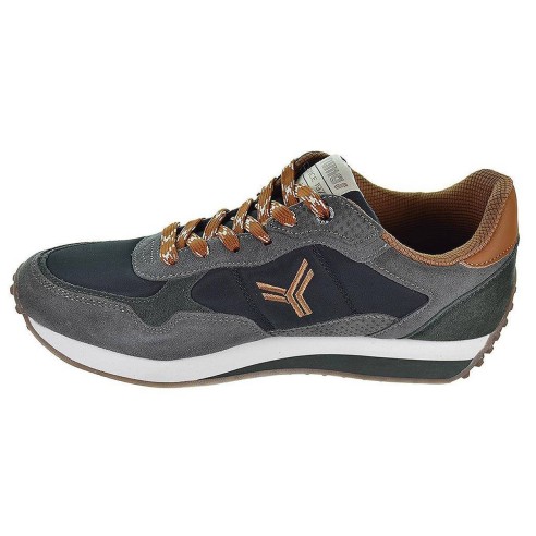 Elbrus Yumas Sneaker Zapato Sneaker en serraje y nylon, forro textil acolchado transpirable, plantilla confort látex y cierre en