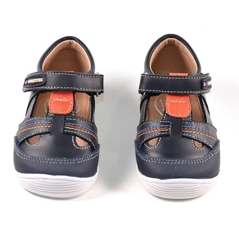 10190 Guantitos Sandalia Sandalia piel, forro y plantilla interior muy absorbente y transpirable. Cierre de velcro, máximo confo