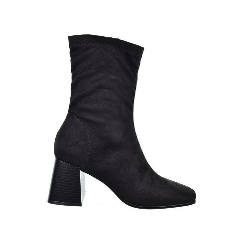 22225 D´Angela Botín Botín en antelina con licra, cierre con cremallera interior para un calze perfecto. Piso de caucho con tacó