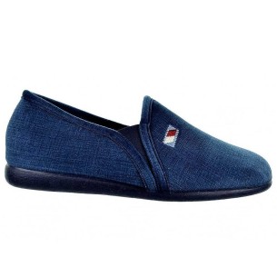 875 CMConfort Zapatilla Casa Zapatilla en textil muy suave y plantilla acolchada para un máximo confort. Piso de goma antidesliz