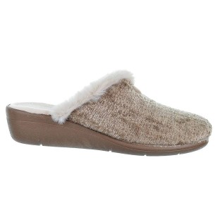 20288 CM Confort Zapatilla Casa Zapatilla destalonada en textil muy suave y plantilla acolchada para un máximo confort. Piso de 