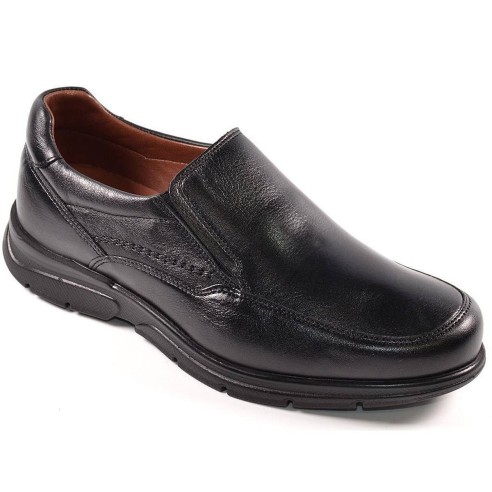 1251 Ancho Especial Baerchi Zapato Zapato piel, forro acolchado y plantilla confort extraíble. Elásticos laterales. Piso de poli