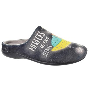 20356 CMConfort Zapatilla Casa Zapatilla estar por casa. Destalonada en textil muy suave y plantilla acolchada para un máximo co 2