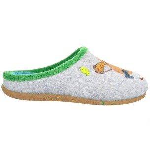 Navan Potatoes Zapatilla Casa Zapatillas destalonadas estampado de fieltro reciclado. Planta afelpada de tejido poliéster. Plant 2