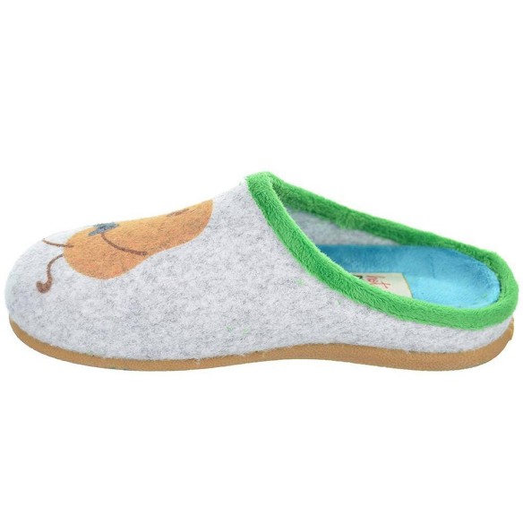 Navan Potatoes Zapatilla Casa Zapatillas destalonadas estampado de fieltro reciclado. Planta afelpada de tejido poliéster. Plant