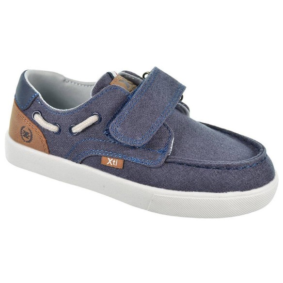 150427 Xti Kids Zapato Textil Zapato estilo Náutico en lona, forro interior en textil y cierre con velcro ajustables. Piso con s