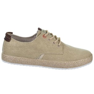 170837 Refresh  Zapato casual de lona con forro en textil y cordones ajustables. Piso de yute con suela de goma
