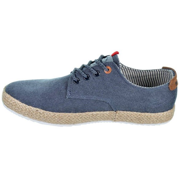 170837 Refresh  Zapato casual de lona con forro en textil y cordones ajustables. Piso de yute con suela de goma