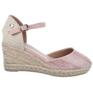 170693 Refresh Alpargata Zapatilla textil y pulsera con cierre en hebilla. Plantilla textil acolchada. Piso en yute con cuña 2