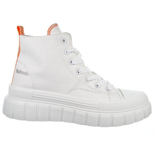 170791 Refresh Zapatilla tipo Botín de lona. Cordones y plantilla textil acolchada. Piso y puntera de goma antideslizante.