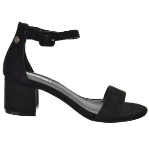 170789 Refresh Sandalia en textil y forrado interior textil. Cierre en pulsera con hebilla regulable. Suela en sintético y tacón