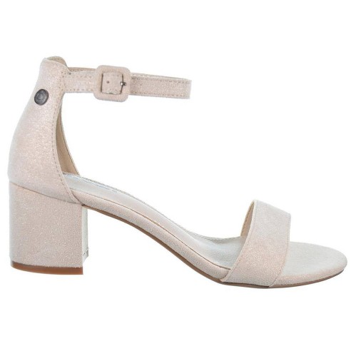 170789 Refresh Sandalia en textil y forrado interior textil. Cierre en pulsera con hebilla regulable. Suela en sintético y tacón