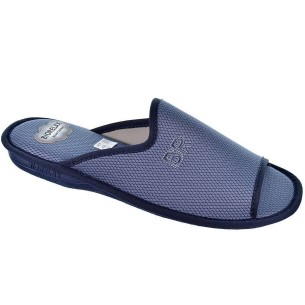 1576 Biorelax Zapatilla destalonada de estar por casa. Puntera abierta en textil . transpirable. Antideslizante. pies delicados 2