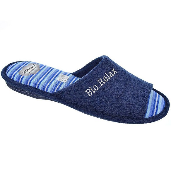 1461 Biorelax Zapatilla destalonada estar por casa. Puntera abierta en textil transpirable. antideslizante. Pies delicados.