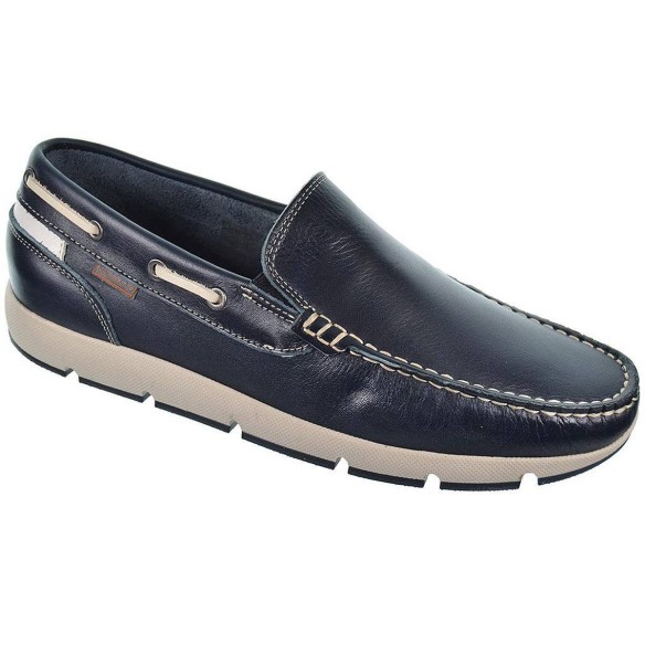 7300 Baerchi Zapato Hombre Piel Casual Plantilla textil acolchado. Elásticos laterales Piso de caucho antideslizante,  flexible