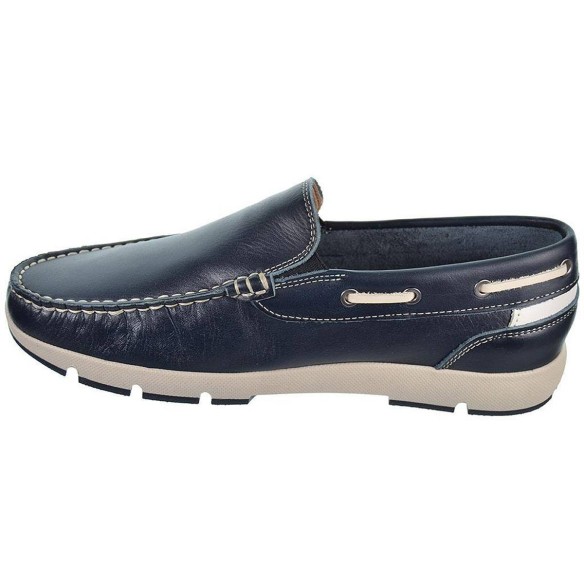 7300 Baerchi Zapato Hombre Piel Casual Plantilla textil acolchado. Elásticos laterales Piso de caucho antideslizante,  flexible
