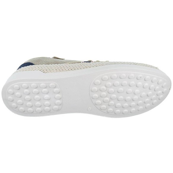 Zapatilla de lona Forro interior y plantilla textil acolchado. Cordones ajustables. Suela de caucho y revestimiento en yute.