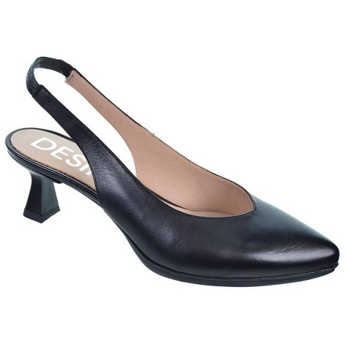 Maia1 Desireé Zapato Piel Destalonado Acolchado Tacón Mujer