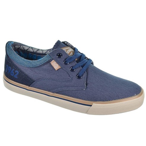 61309 Lois Zapatilla en lona Forro y plantilla textil acolchado. cordones ajustables y piso de caucho