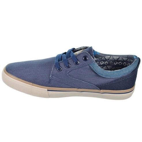 61309 Lois Zapatilla en lona Forro y plantilla textil acolchado. cordones ajustables y piso de caucho