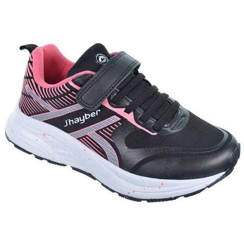 Ricino J´hayber Deportivo Zapatilla Textil, forro y plantilla acolchado. Cordones elásticos y velcro. Suela antideslizante.