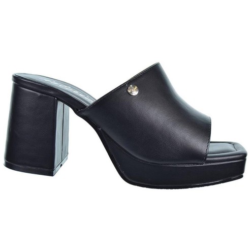 Isteria Zueco Plataforma 23028 Mujer, forrada de 2cm aprox. y tacón de 7,5cm. aprox.