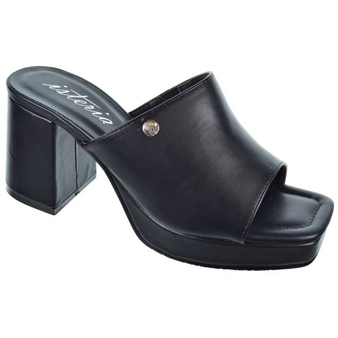 Isteria Zueco Plataforma 23028 Mujer, forrada de 2cm aprox. y tacón de 7,5cm. aprox.