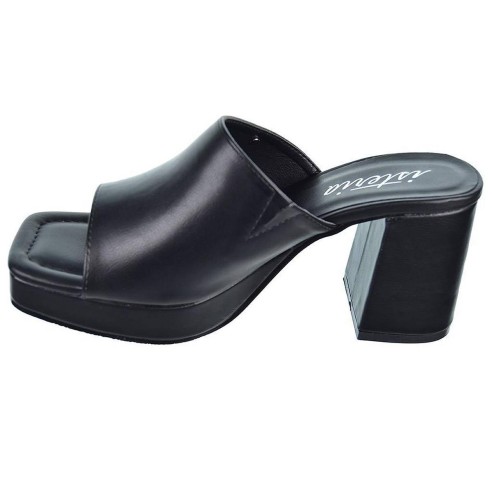 Isteria Zueco Plataforma 23028 Mujer, forrada de 2cm aprox. y tacón de 7,5cm. aprox.